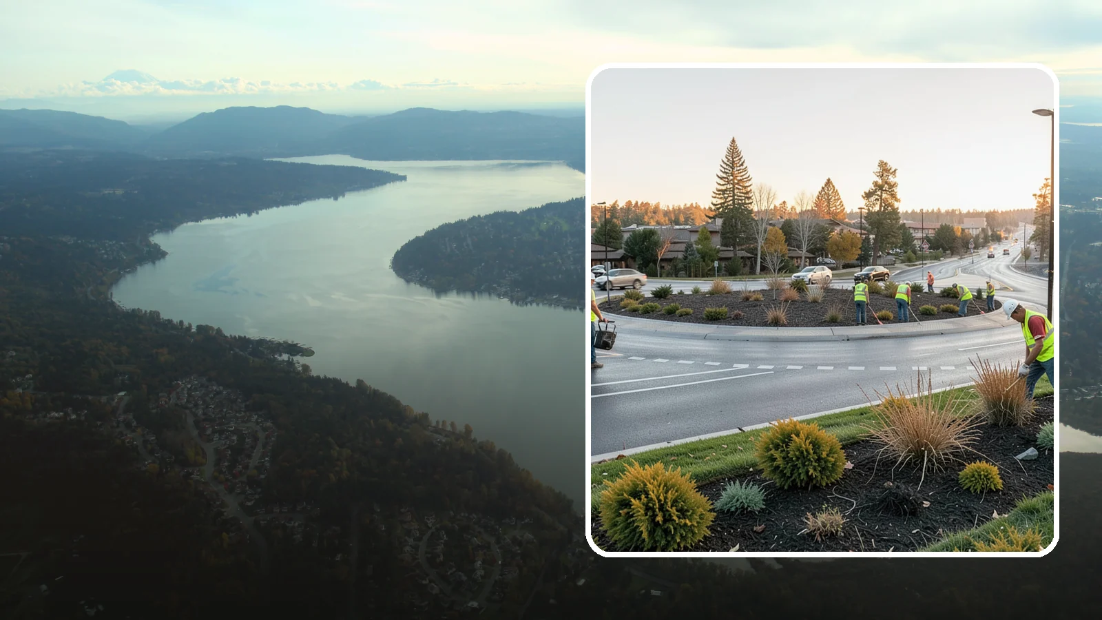 Median & Roundabout Landscaping in Sammamish, King County, WA - We install and maintain durable, sight-safe plantings in medians and roundabouts for Western Washington transportation and public...