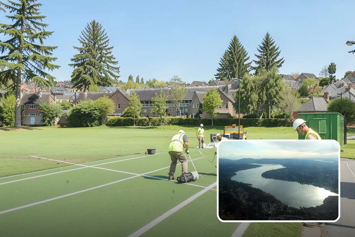 Median & Roundabout Landscaping in Sammamish, King County, WA - Sight-safe plant selection maintains driver visibility and MUTCD compliance