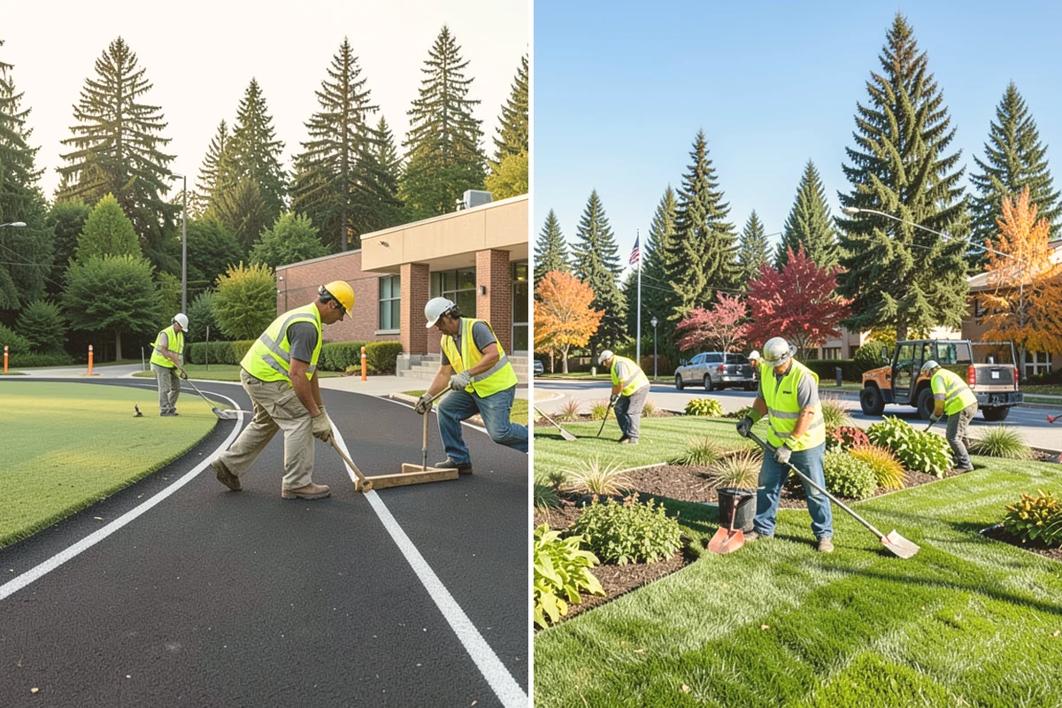 Median & Roundabout Landscaping in Sammamish, King County, WA - We assess sight triangles, clear zones, and roadway conditions