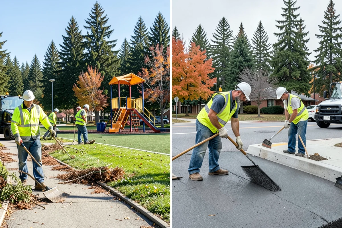 Median & Roundabout Landscaping in SeaTac, King County, WA - We assess sight triangles, clear zones, and roadway conditions