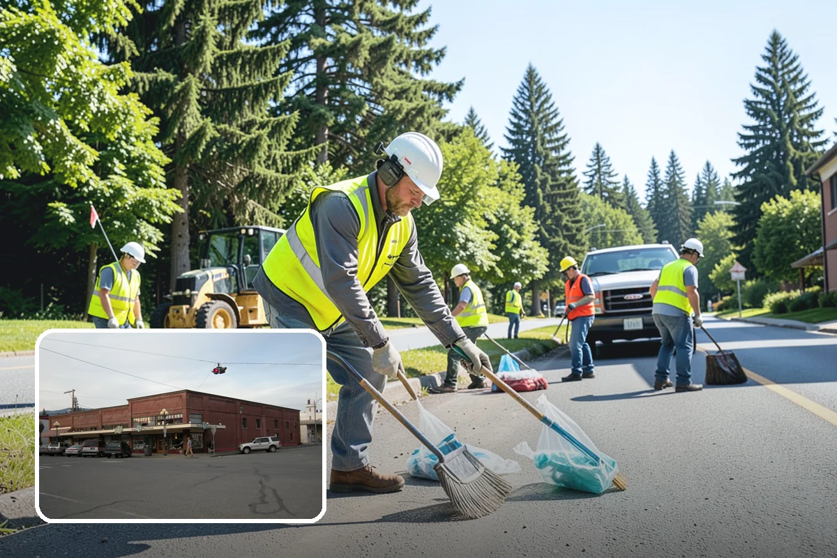 Median & Roundabout Landscaping in Sedro-Woolley, Skagit County, WA - Sight-safe plant selection maintains driver visibility and MUTCD compliance