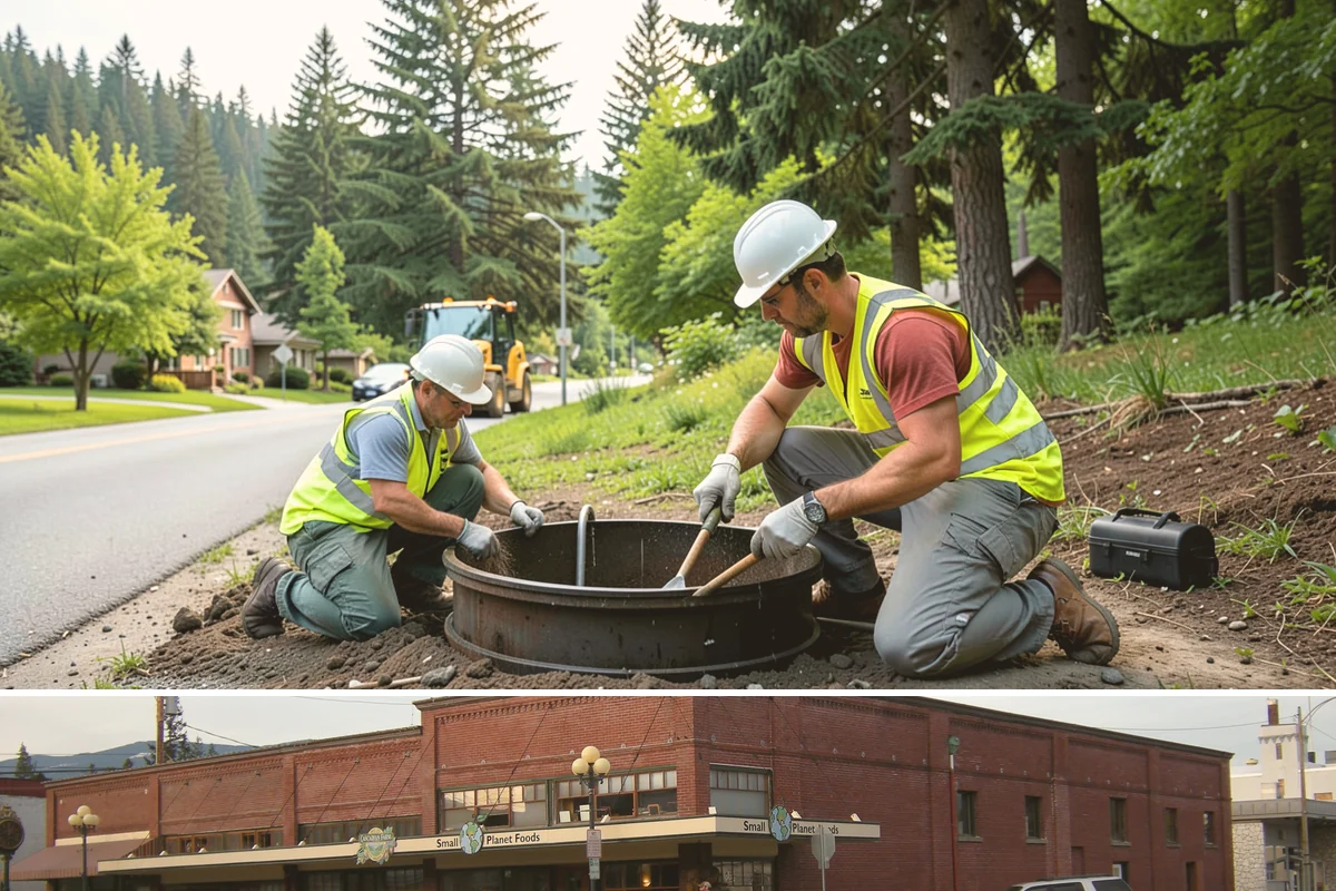 Median & Roundabout Landscaping in Sedro-Woolley, Skagit County, WA - Planting is scheduled for the mild spring and fall windows, while sight-line trimming continues through the active growing season.