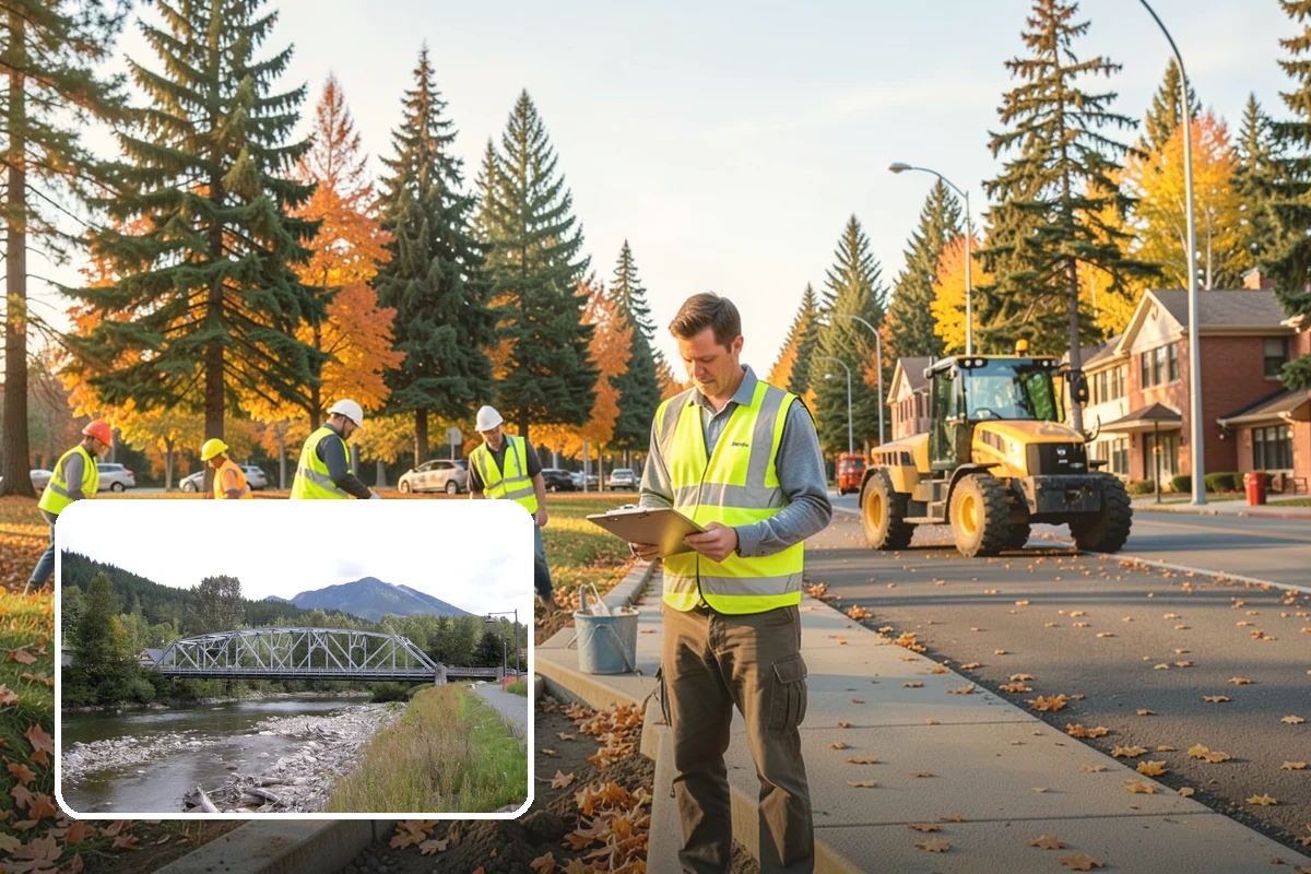Median & Roundabout Landscaping in Skykomish, King County, WA - Sight-safe plant selection maintains driver visibility and MUTCD compliance