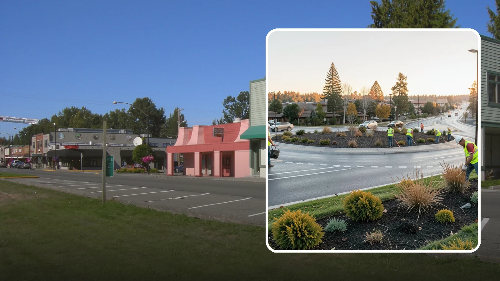 Median & Roundabout Landscaping in Snoqualmie, King County, WA - We install and maintain durable, sight-safe plantings in medians and roundabouts for Western Washington transportation and public...