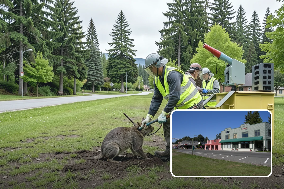 Median & Roundabout Landscaping in Snoqualmie, King County, WA - Sight-safe plant selection maintains driver visibility and MUTCD compliance
