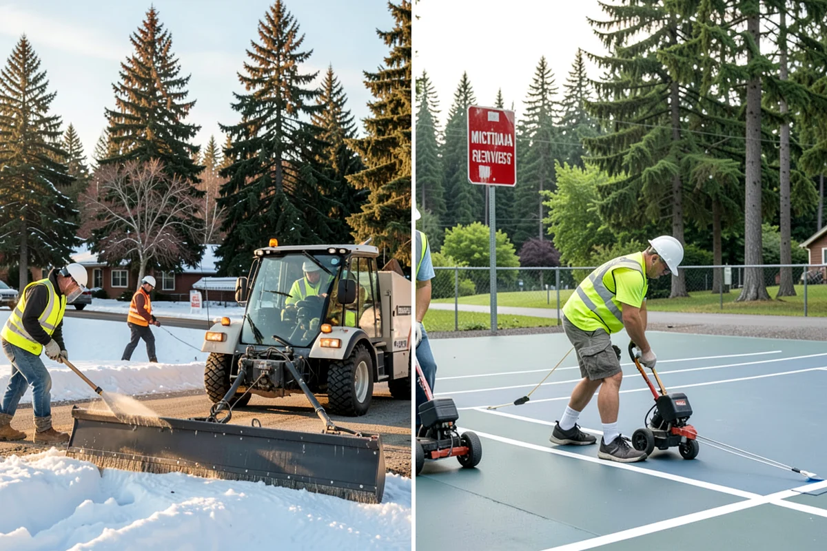 Median & Roundabout Landscaping in Snoqualmie, King County, WA - We assess sight triangles, clear zones, and roadway conditions
