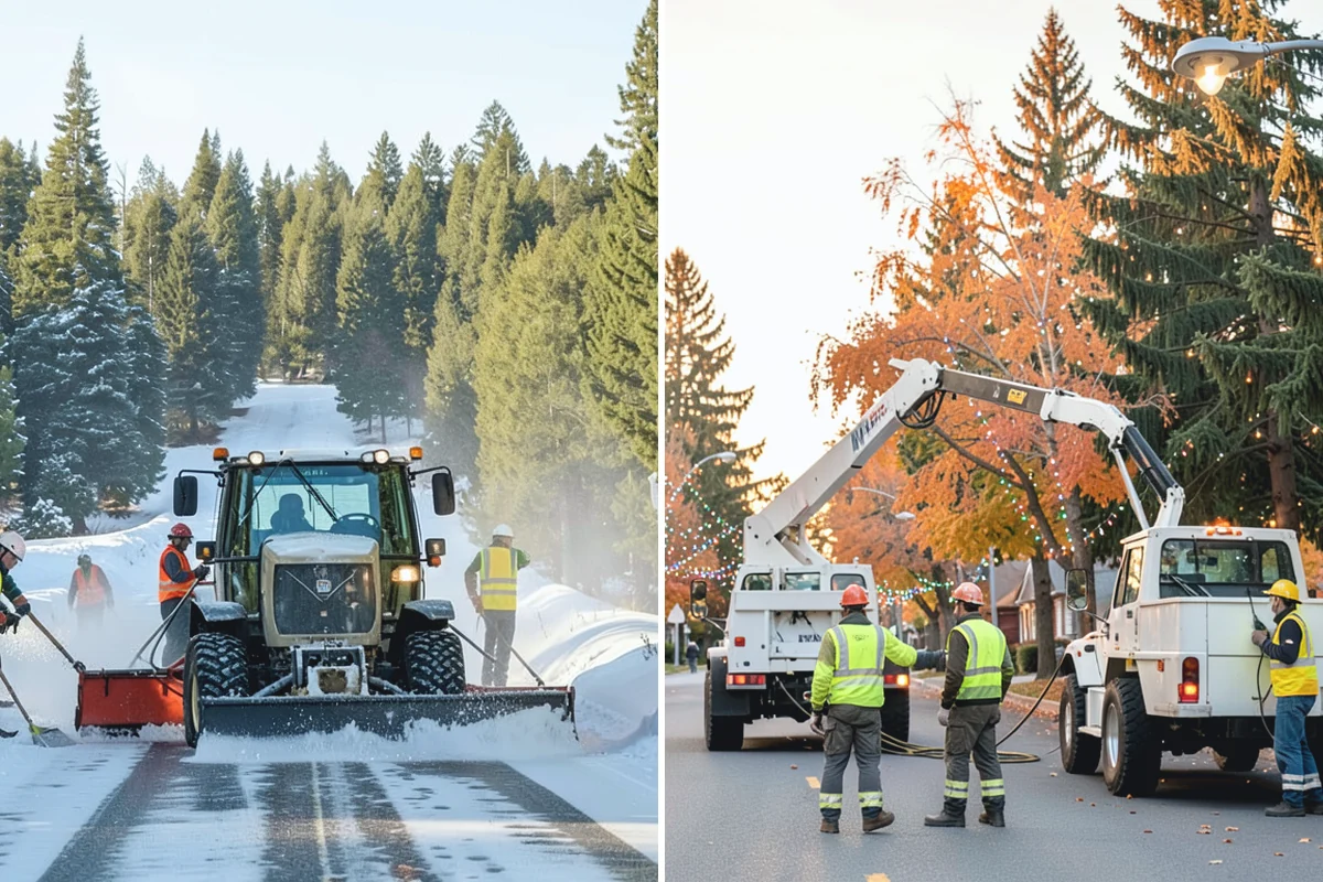 Median & Roundabout Landscaping in South Prairie, Pierce County, WA - We assess sight triangles, clear zones, and roadway conditions
