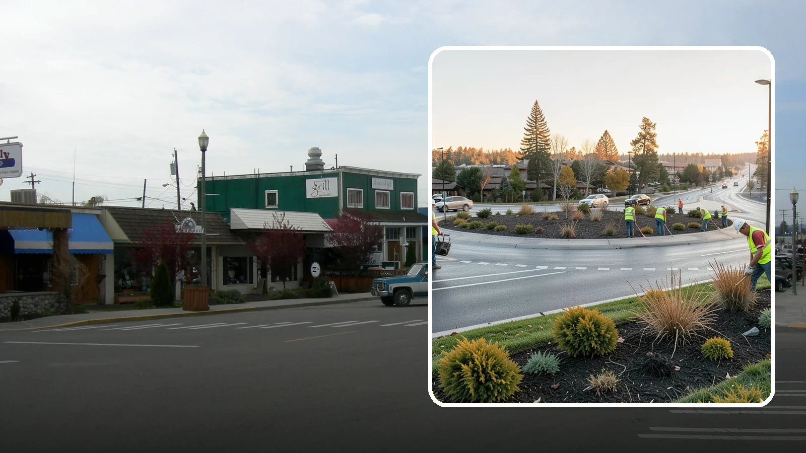Median & Roundabout Landscaping in Stanwood, Snohomish County, WA - We install and maintain durable, sight-safe plantings in medians and roundabouts for Western Washington transportation and public...