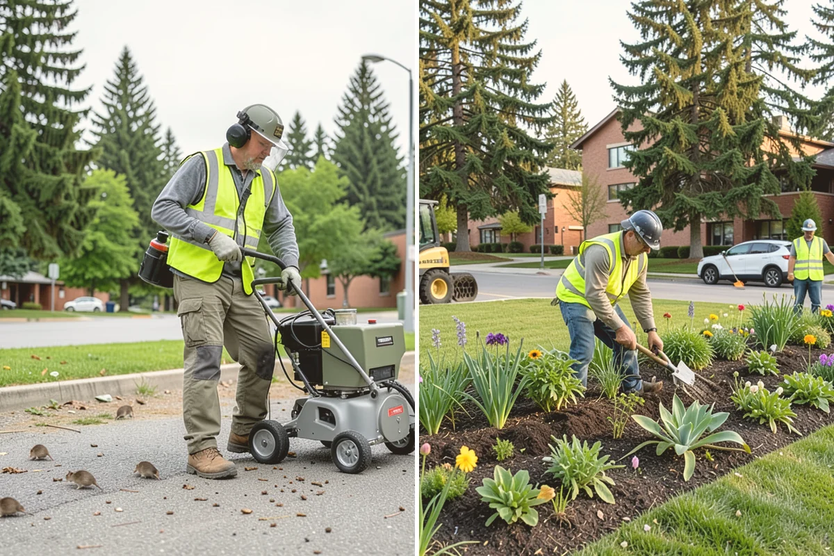 Median & Roundabout Landscaping in Stanwood, Snohomish County, WA - We assess sight triangles, clear zones, and roadway conditions