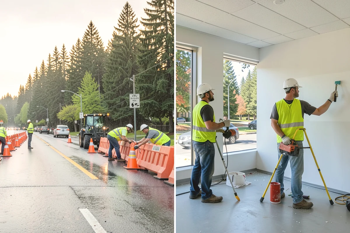 Median & Roundabout Landscaping in Steilacoom, Pierce County, WA - We assess sight triangles, clear zones, and roadway conditions