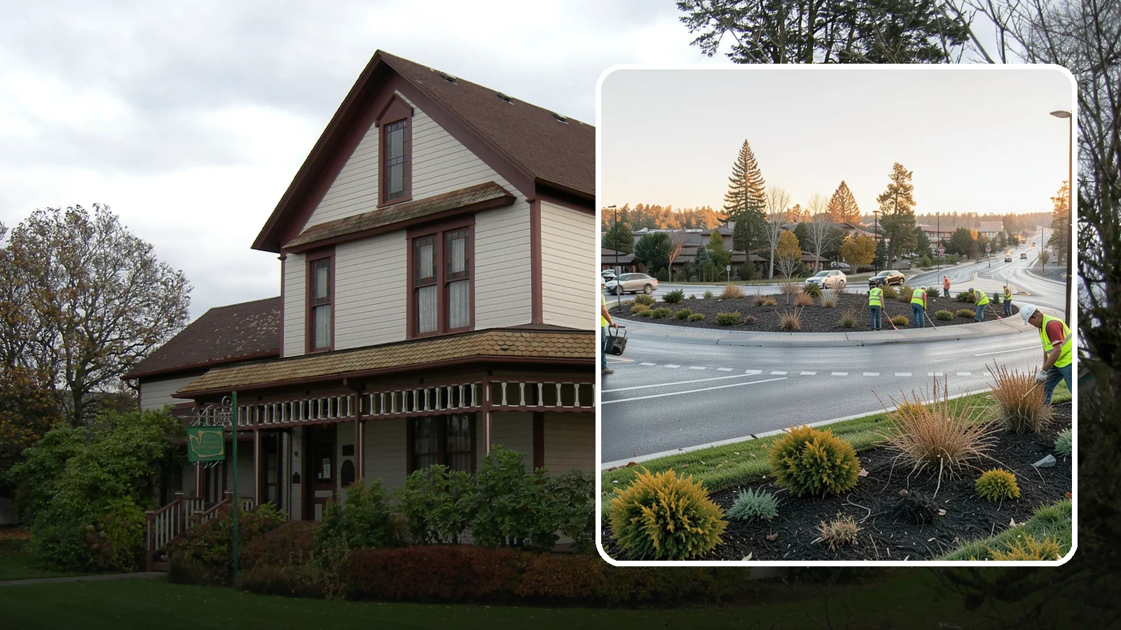 Median & Roundabout Landscaping in Sumner, Pierce County, WA - We install and maintain durable, sight-safe plantings in medians and roundabouts for Western Washington transportation and public...