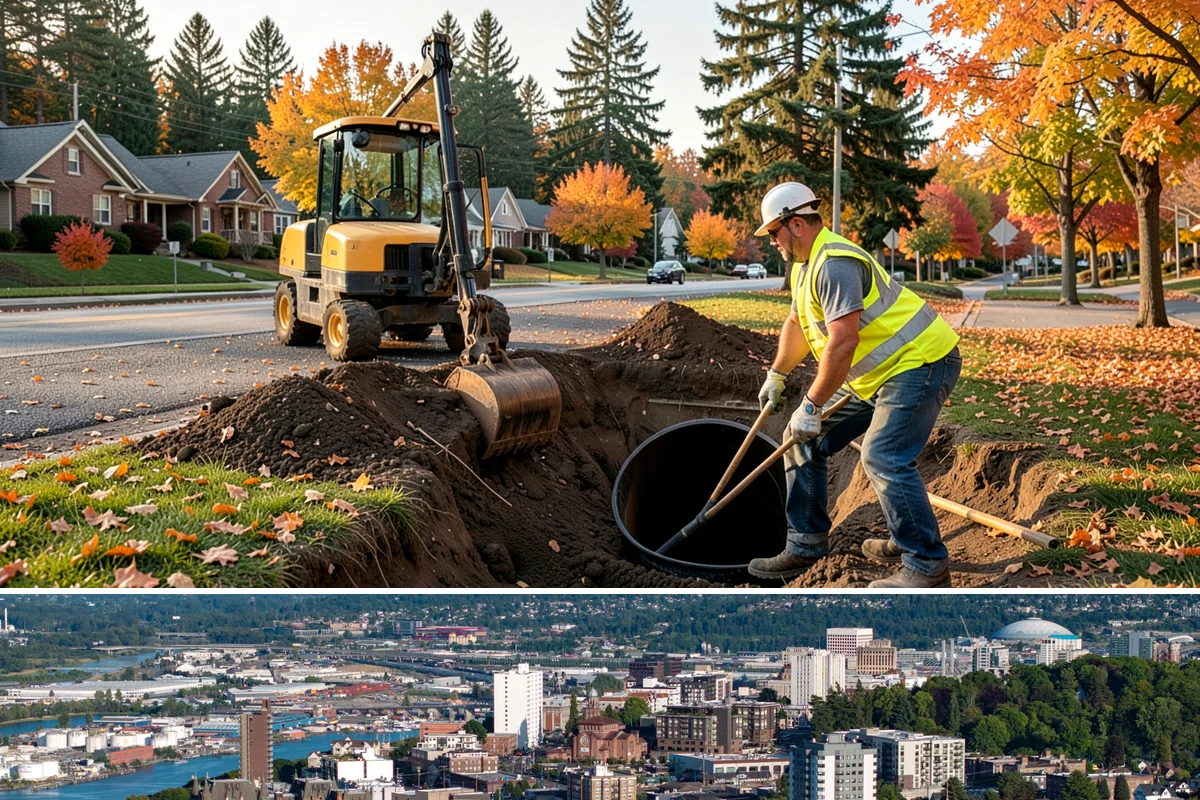 Median & Roundabout Landscaping in Tacoma, Pierce County, WA - Planting is scheduled for the mild spring and fall windows, while sight-line trimming continues through the active growing season.
