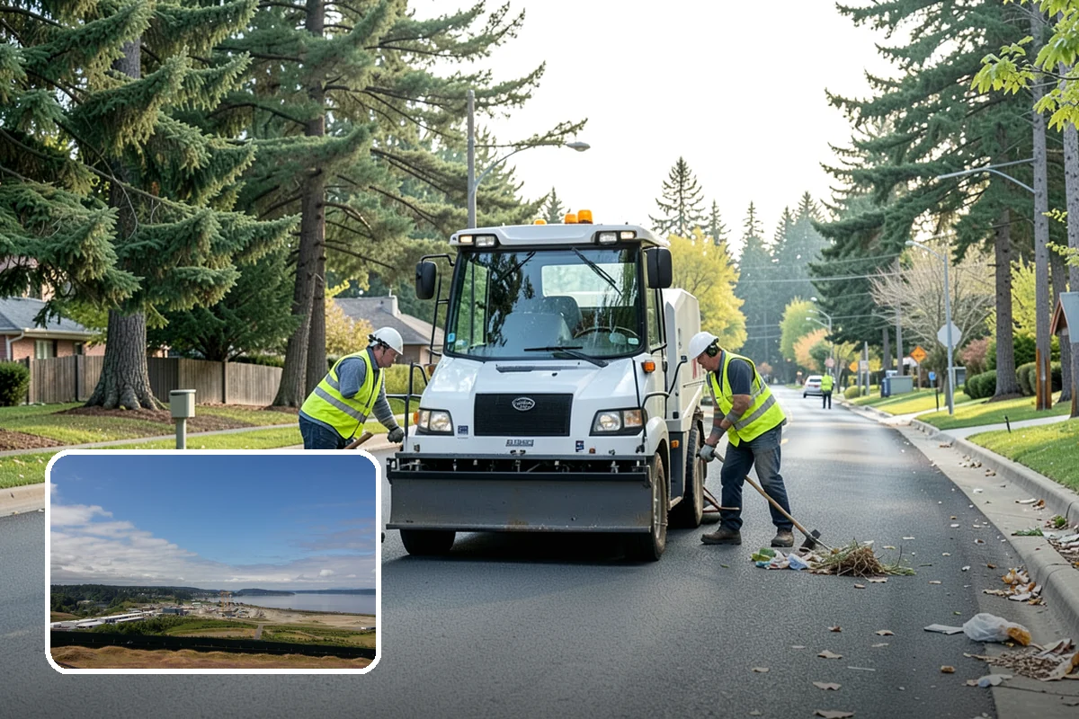 Median & Roundabout Landscaping in University Place, Pierce County, WA - Sight-safe plant selection maintains driver visibility and MUTCD compliance