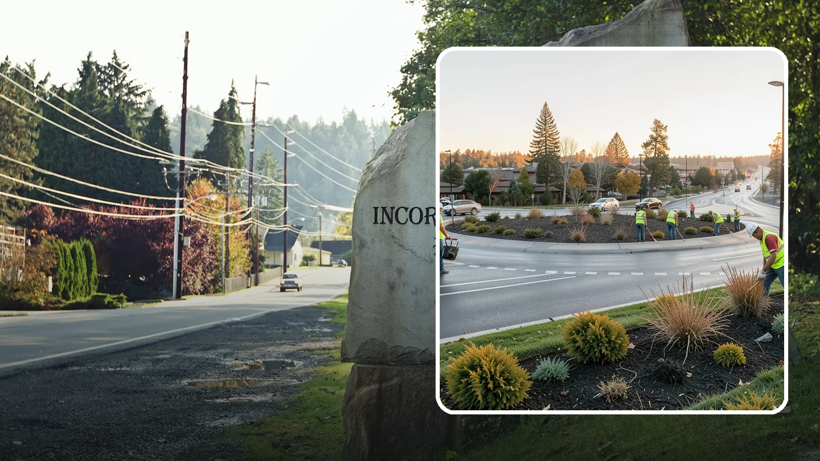 Median & Roundabout Landscaping in Wilkeson, Pierce County, WA - We install and maintain durable, sight-safe plantings in medians and roundabouts for Western Washington transportation and public...