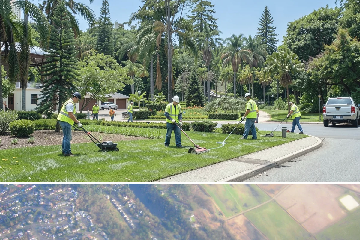 Median Landscape Maintenance in Algona, King County, WA - Active growth from spring through fall drives frequent mowing and trimming, while winter work centers on drainage, debris...
