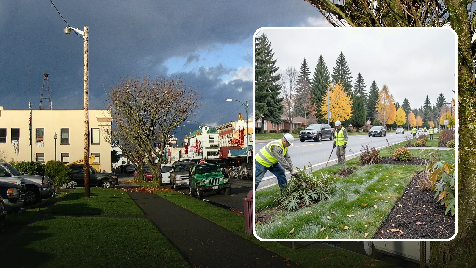 Median Landscape Maintenance in Arlington, Snohomish County, WA - Safe, efficient maintenance of roadway medians that keeps plantings tidy and sightlines clear for drivers.