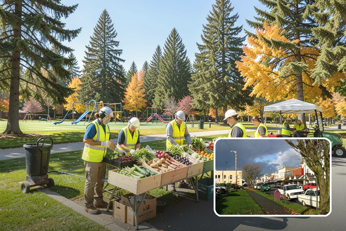 Median Landscape Maintenance in Arlington, Snohomish County, WA - Clear sightlines that support intersection safety