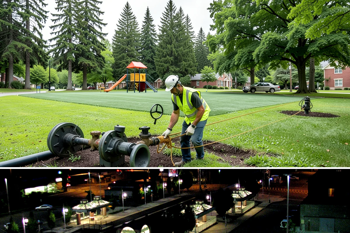 Median Landscape Maintenance in Auburn, King County, WA - Active growth from spring through fall drives frequent mowing and trimming, while winter work centers on drainage, debris...