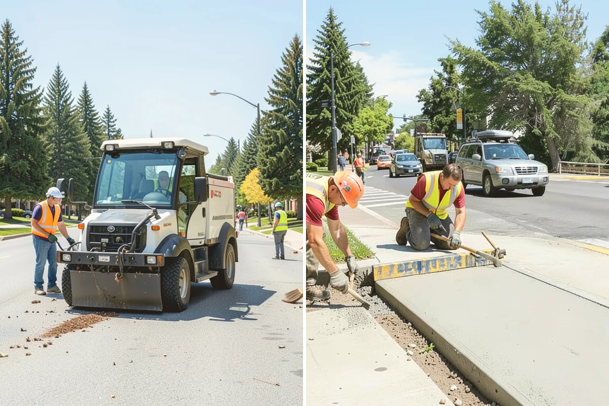 Median Landscape Maintenance in Bellevue, King County, WA - Review each median for traffic-control needs and sightline limits
