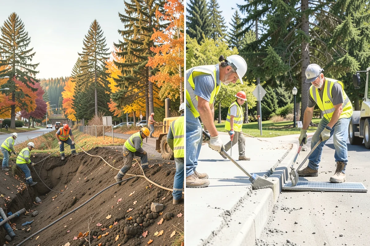 Median Landscape Maintenance in Black Diamond, King County, WA - Review each median for traffic-control needs and sightline limits