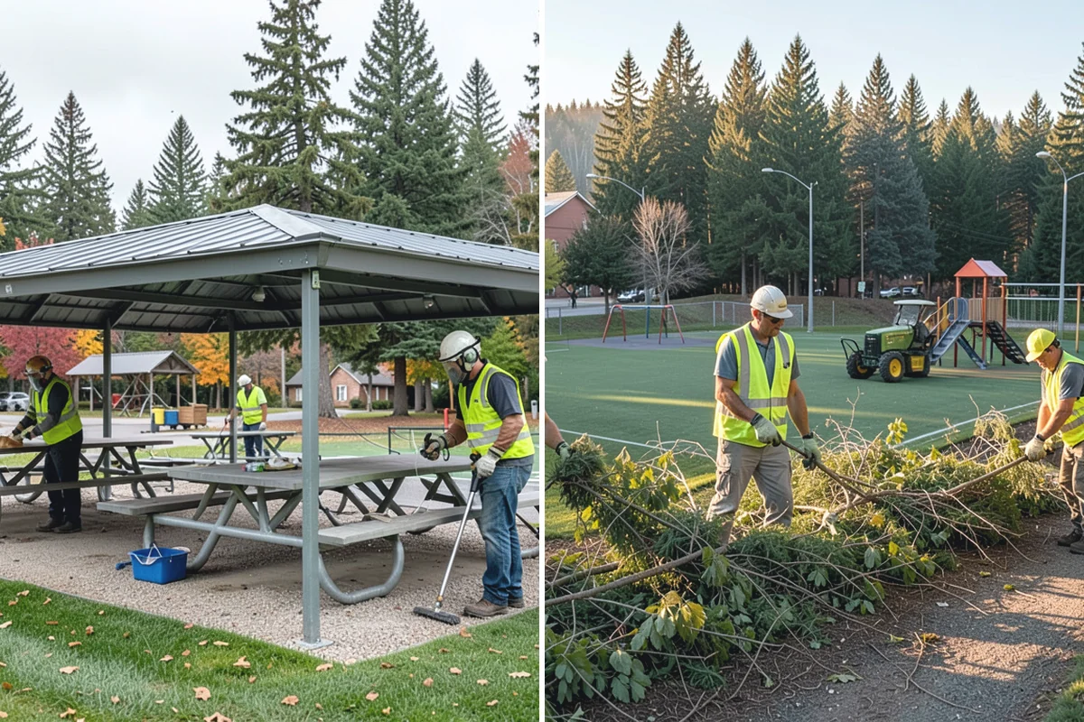 Median Landscape Maintenance in Bonney Lake, Pierce County, WA - Review each median for traffic-control needs and sightline limits