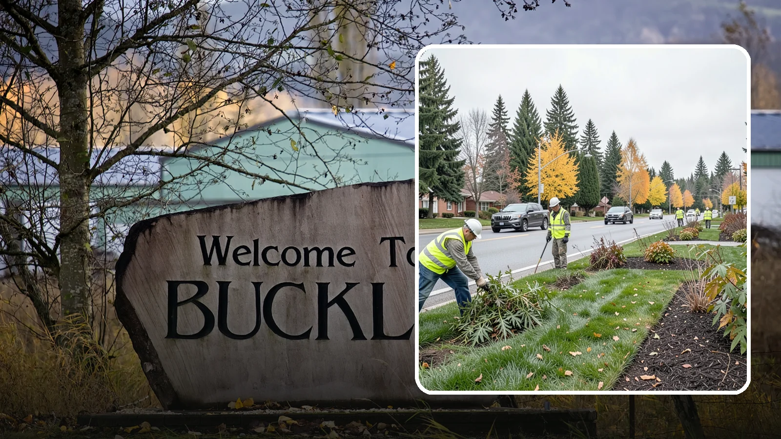 Median Landscape Maintenance in Buckley, Pierce County, WA - Safe, efficient maintenance of roadway medians that keeps plantings tidy and sightlines clear for drivers.
