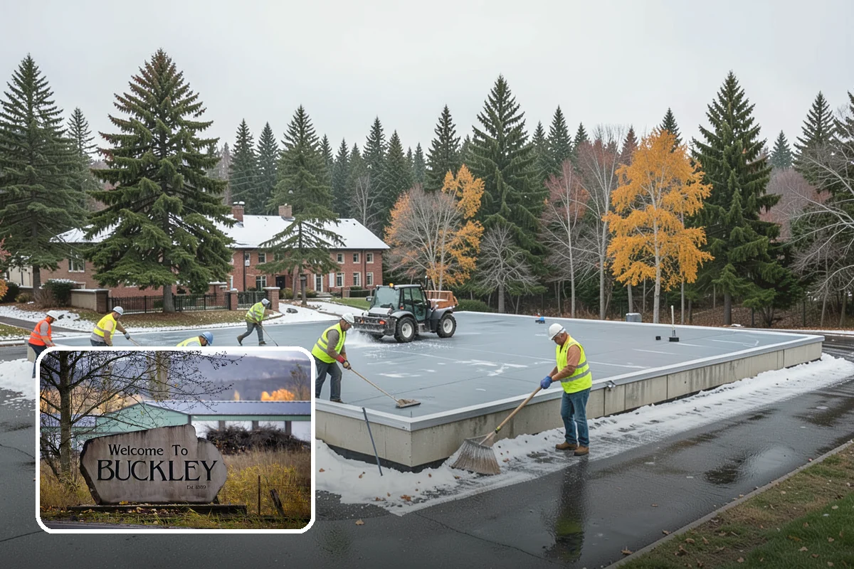 Median Landscape Maintenance in Buckley, Pierce County, WA - Clear sightlines that support intersection safety
