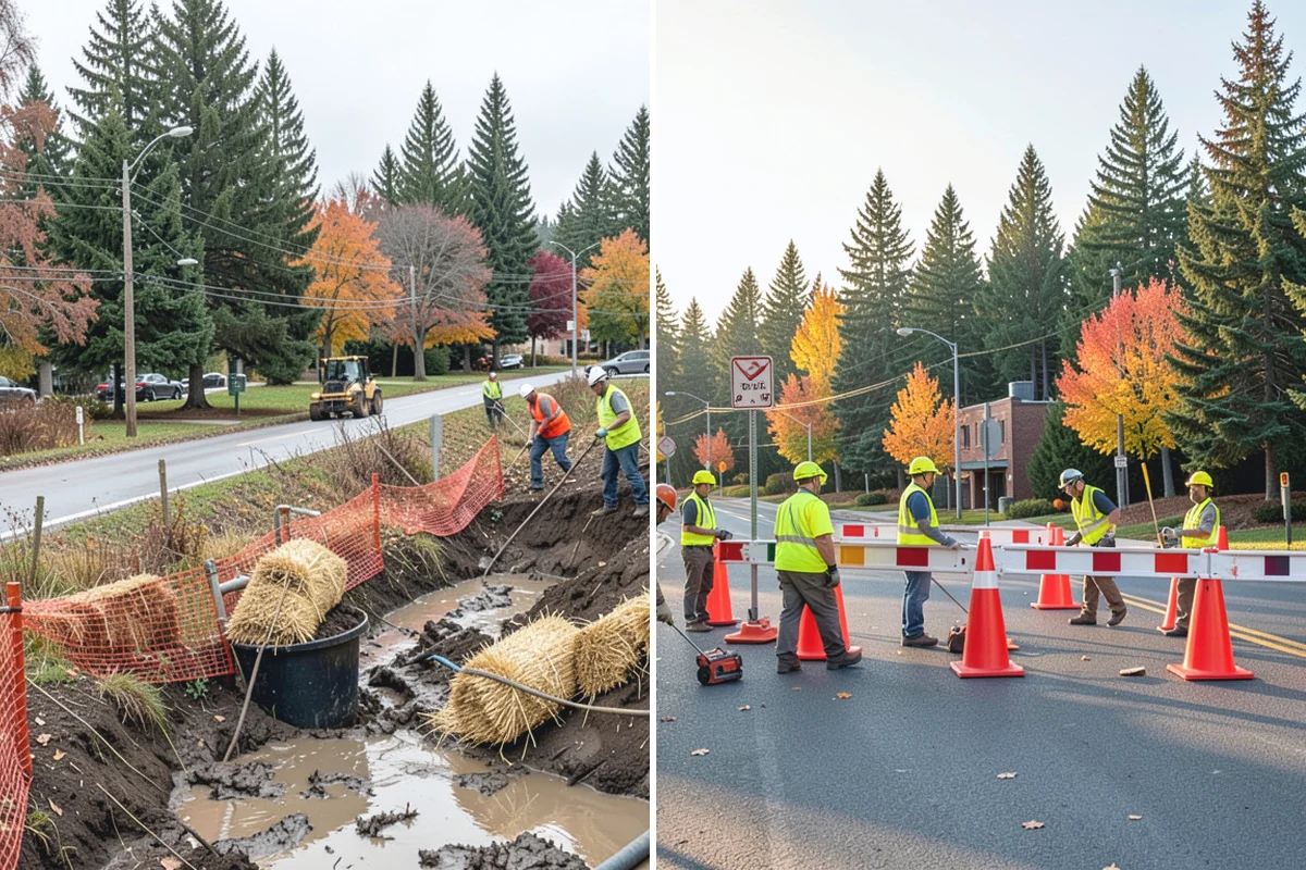 Median Landscape Maintenance in Buckley, Pierce County, WA - Review each median for traffic-control needs and sightline limits