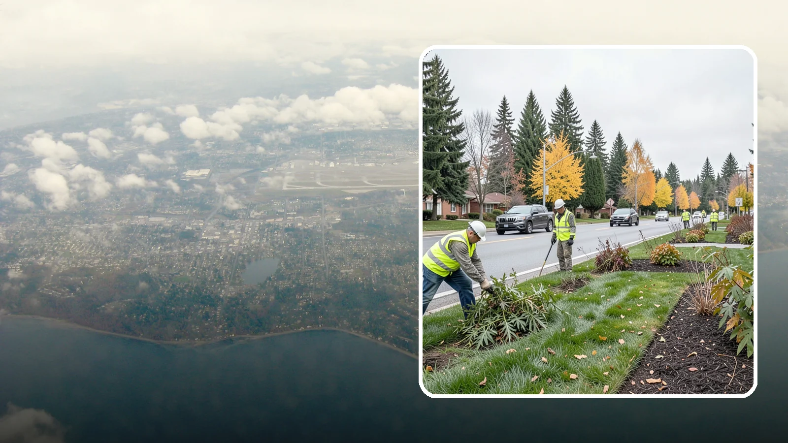 Median Landscape Maintenance in Burien, King County, WA - Safe, efficient maintenance of roadway medians that keeps plantings tidy and sightlines clear for drivers.