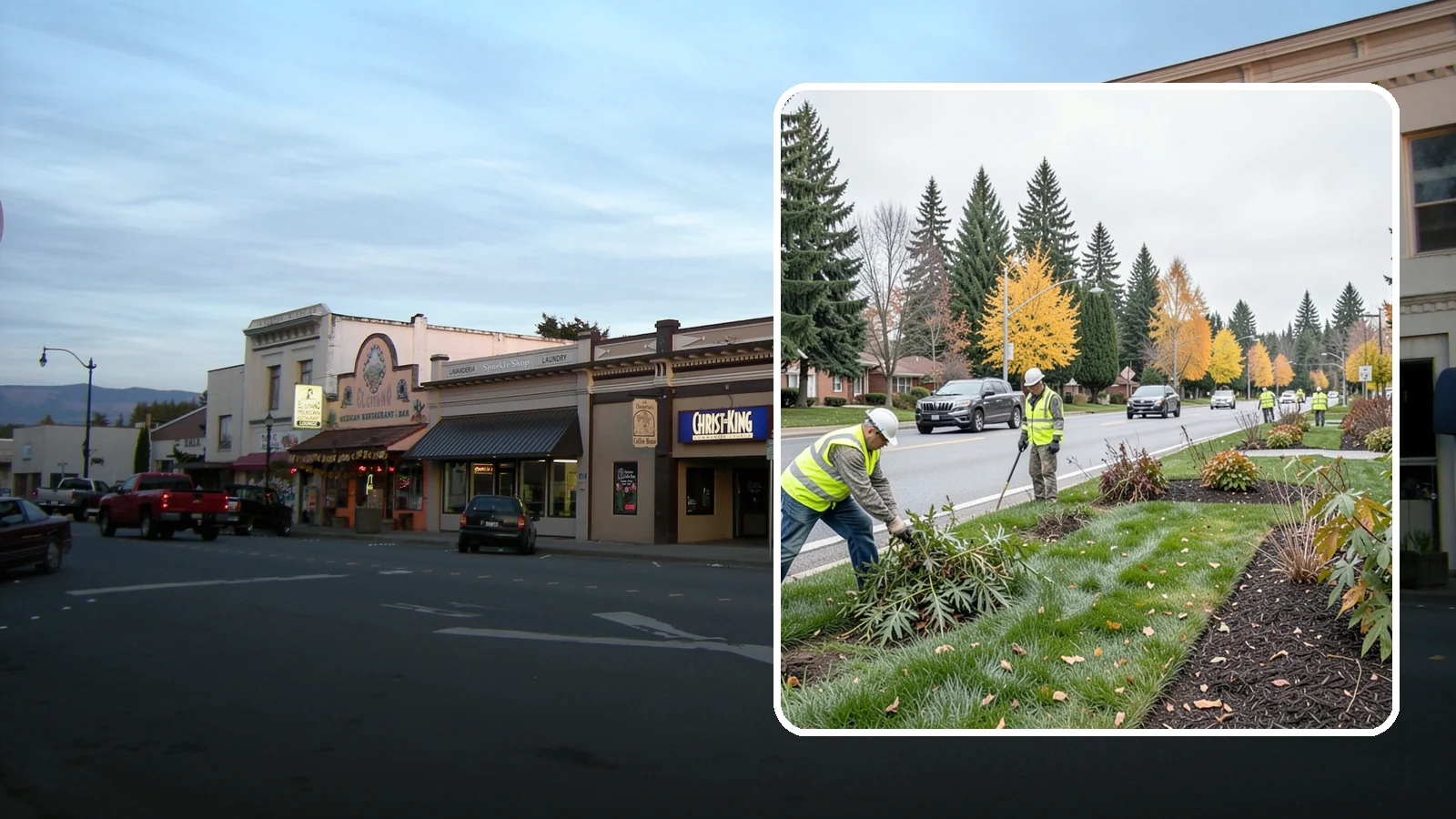 Median Landscape Maintenance in Burlington, Skagit County, WA - Safe, efficient maintenance of roadway medians that keeps plantings tidy and sightlines clear for drivers.