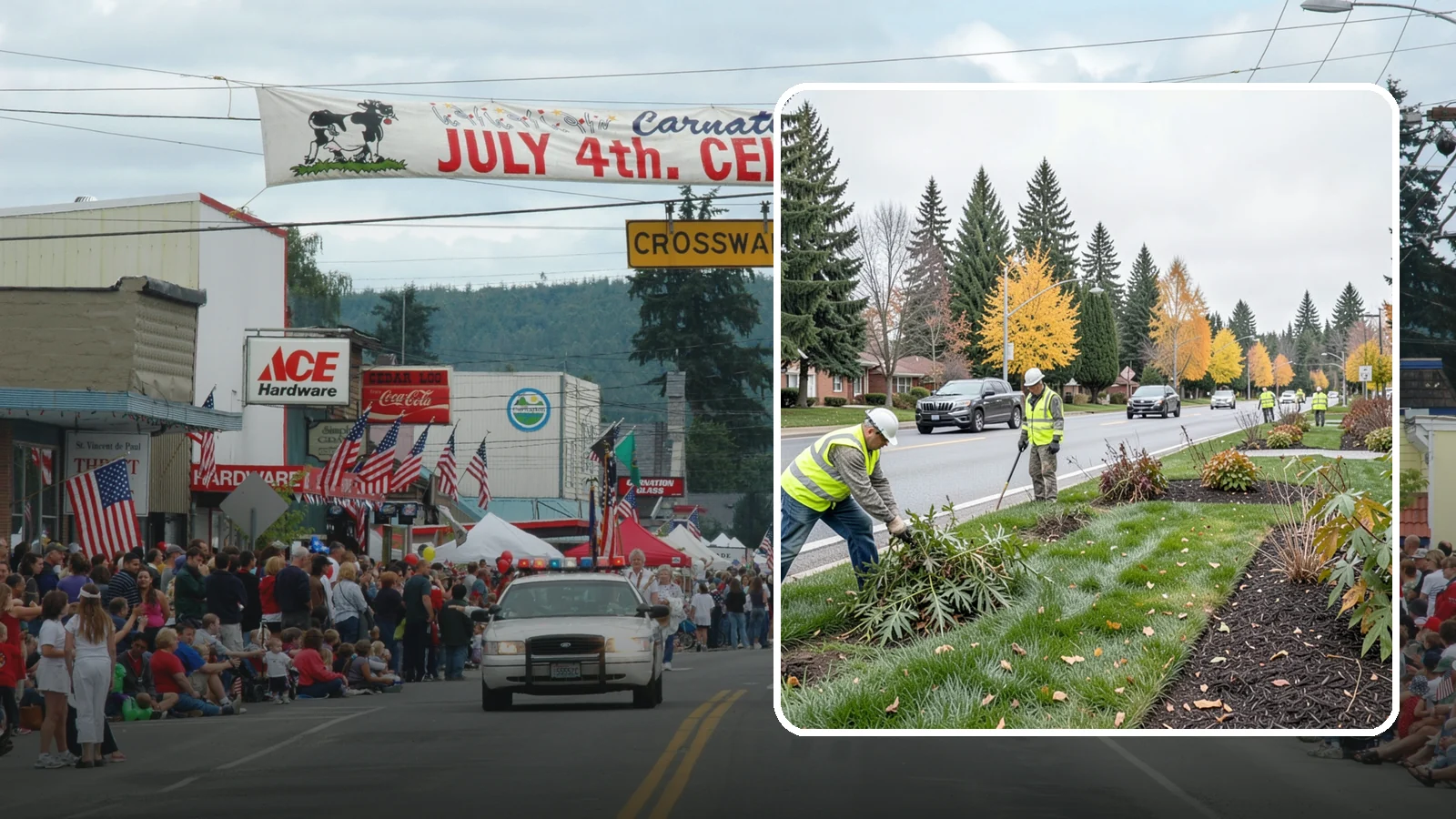 Median Landscape Maintenance in Carnation, King County, WA - Safe, efficient maintenance of roadway medians that keeps plantings tidy and sightlines clear for drivers.