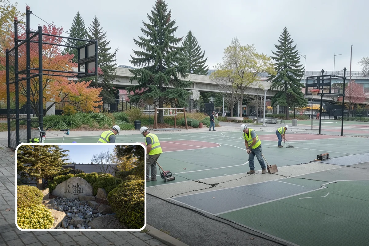 Median Landscape Maintenance in Clyde Hill, King County, WA - Clear sightlines that support intersection safety