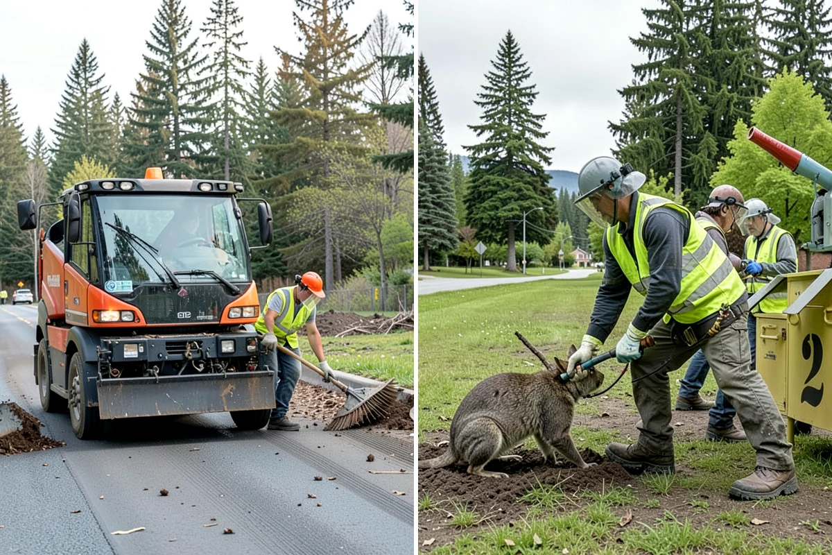 Median Landscape Maintenance in Clyde Hill, King County, WA - Review each median for traffic-control needs and sightline limits
