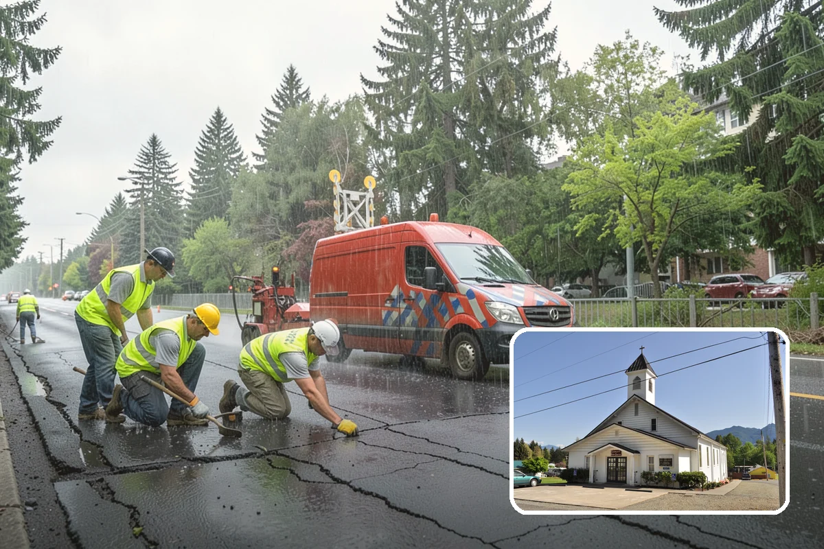 Median Landscape Maintenance in Concrete, Skagit County, WA - Clear sightlines that support intersection safety