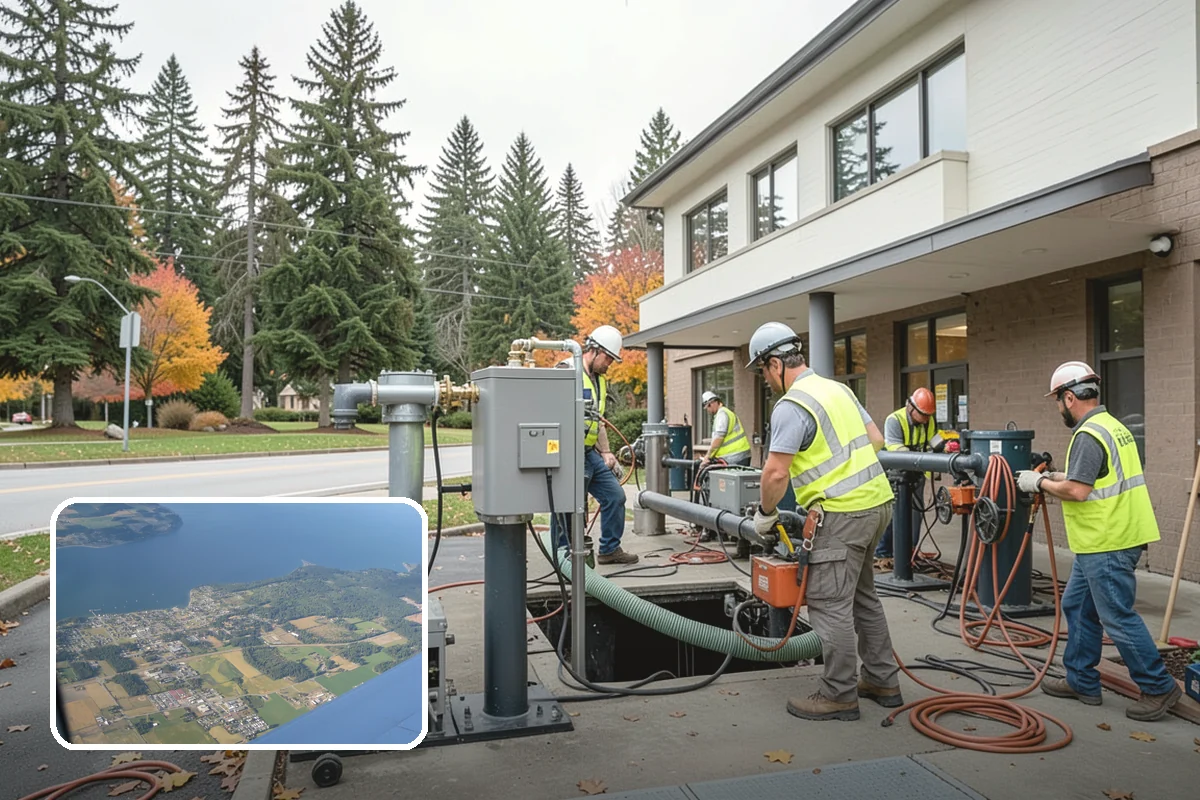 Median Landscape Maintenance in Coupeville, Island County, WA - Clear sightlines that support intersection safety