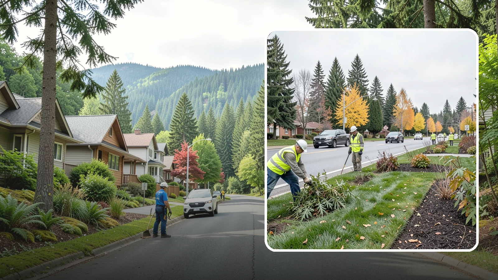 Median Landscape Maintenance in Darrington, Snohomish County, WA - Safe, efficient maintenance of roadway medians that keeps plantings tidy and sightlines clear for drivers.