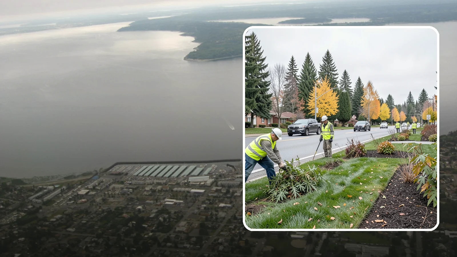 Median Landscape Maintenance in Des Moines, King County, WA - Safe, efficient maintenance of roadway medians that keeps plantings tidy and sightlines clear for drivers.