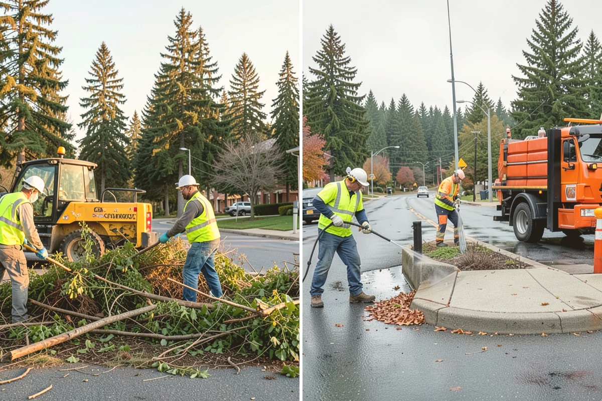 Median Landscape Maintenance in Eatonville, Pierce County, WA - Review each median for traffic-control needs and sightline limits
