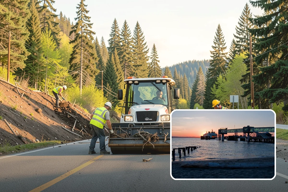 Median Landscape Maintenance in Edmonds, Snohomish County, WA - Clear sightlines that support intersection safety
