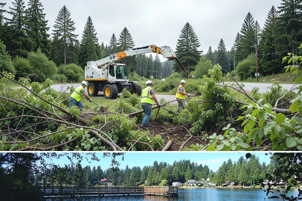 Median Landscape Maintenance in Federal Way, King County, WA - Active growth from spring through fall drives frequent mowing and trimming, while winter work centers on drainage, debris...