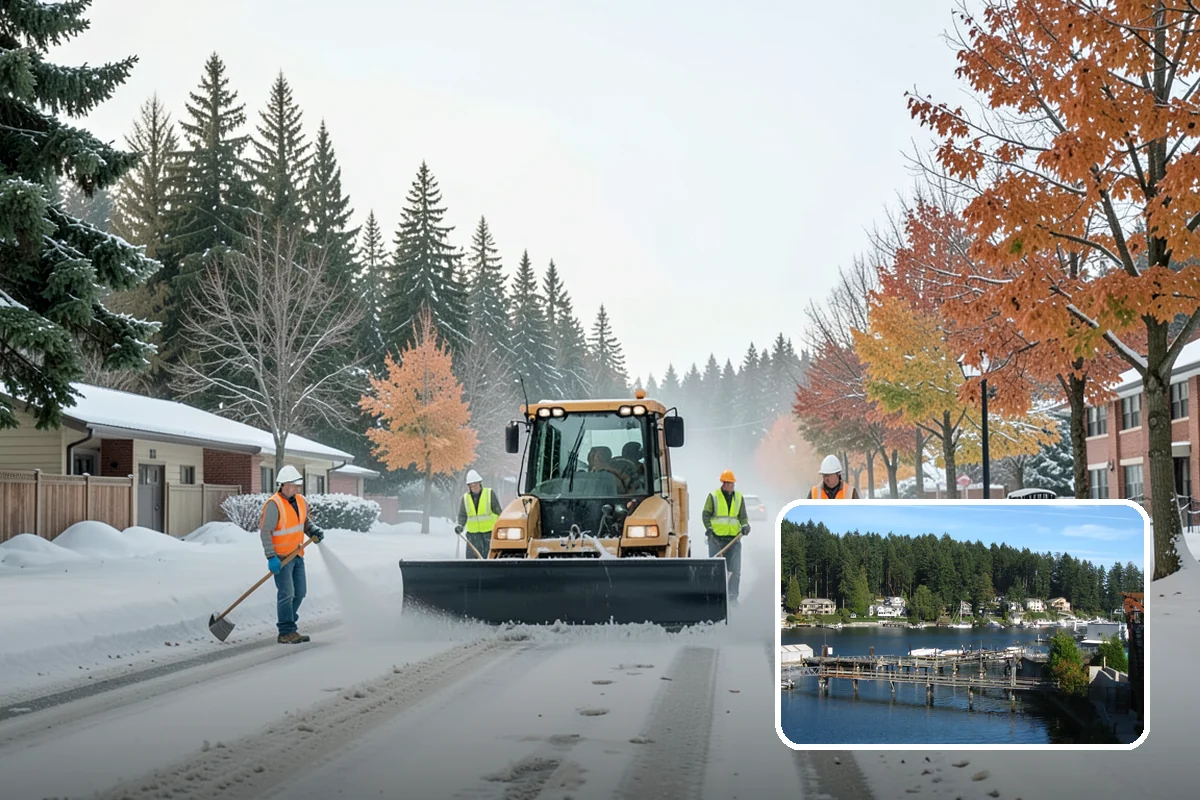 Median Landscape Maintenance in Gig Harbor, Pierce County, WA - Clear sightlines that support intersection safety