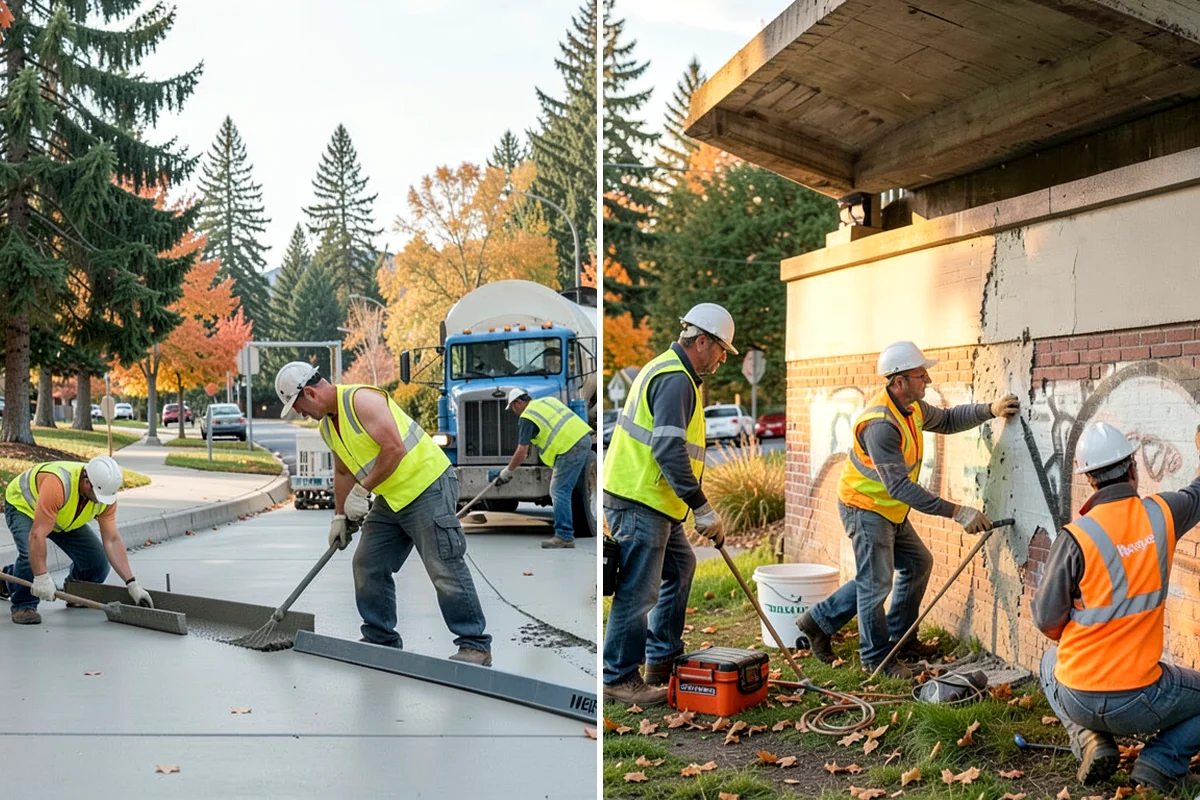 Median Landscape Maintenance in Gig Harbor, Pierce County, WA - Review each median for traffic-control needs and sightline limits