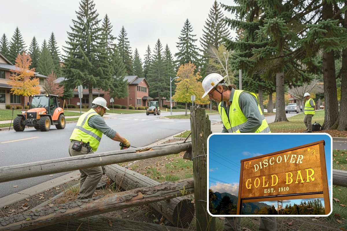 Median Landscape Maintenance in Gold Bar, Snohomish County, WA - Clear sightlines that support intersection safety