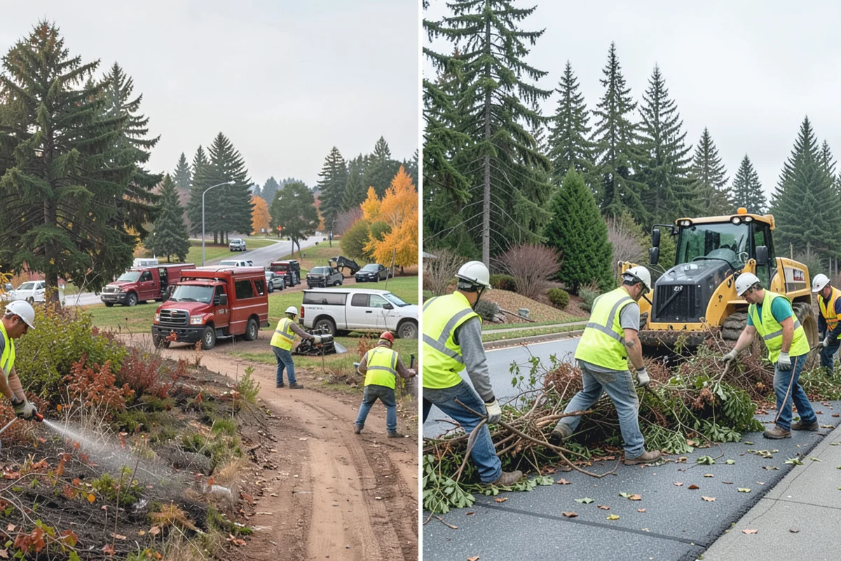 Median Landscape Maintenance in Gold Bar, Snohomish County, WA - Review each median for traffic-control needs and sightline limits