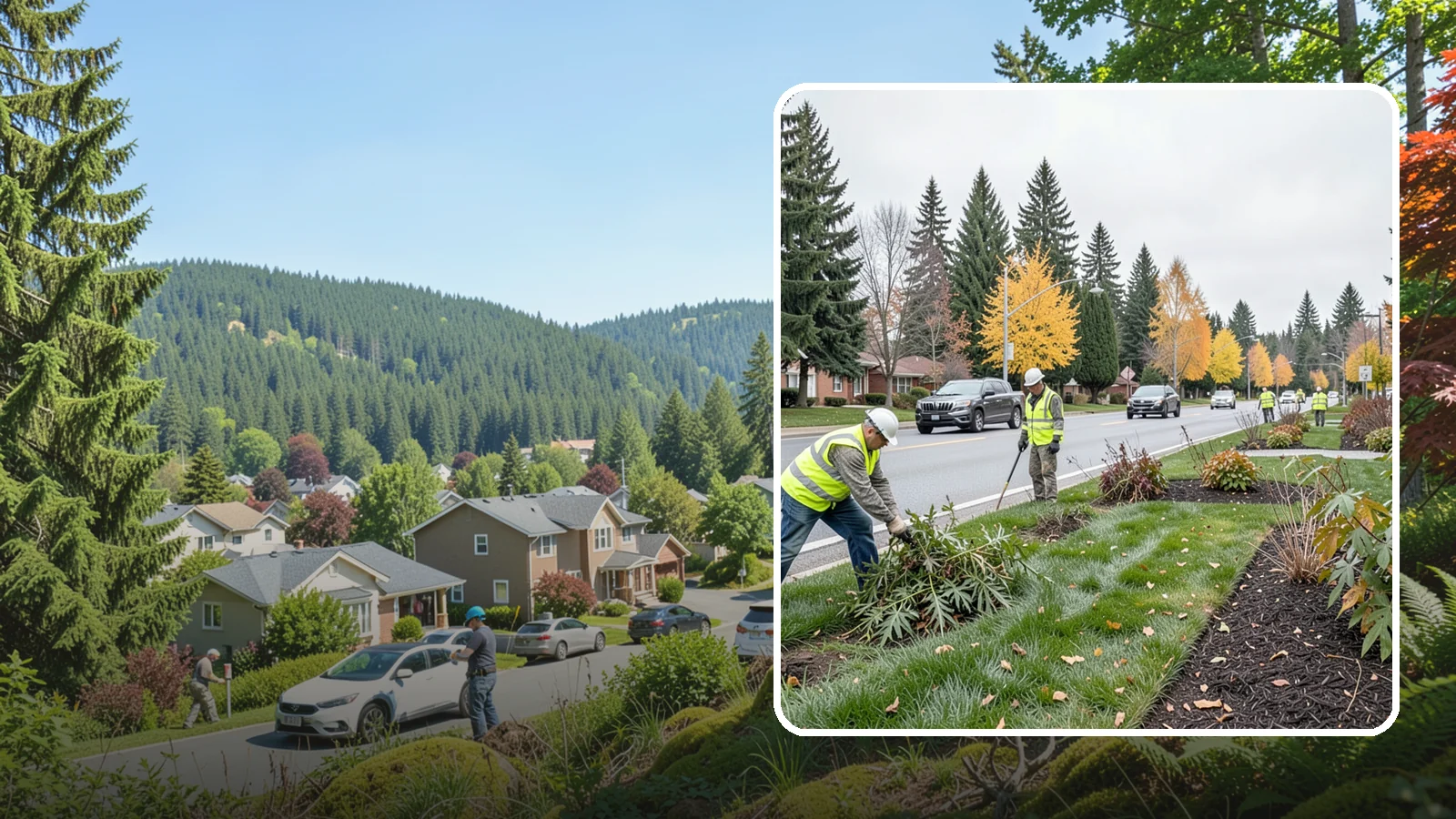 Median Landscape Maintenance in Index, Snohomish County, WA - Safe, efficient maintenance of roadway medians that keeps plantings tidy and sightlines clear for drivers.