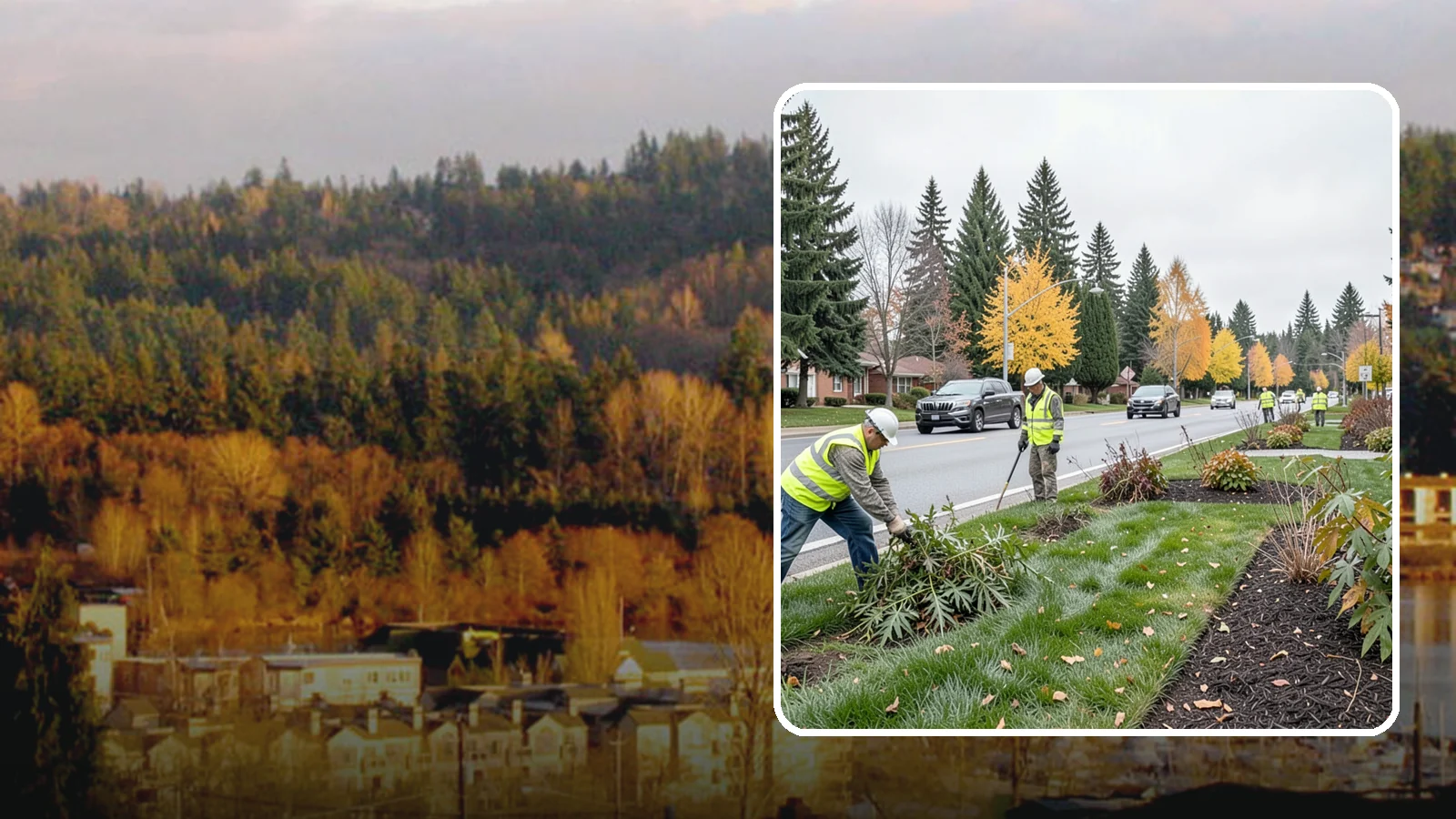 Median Landscape Maintenance in Kenmore, King County, WA - Safe, efficient maintenance of roadway medians that keeps plantings tidy and sightlines clear for drivers.