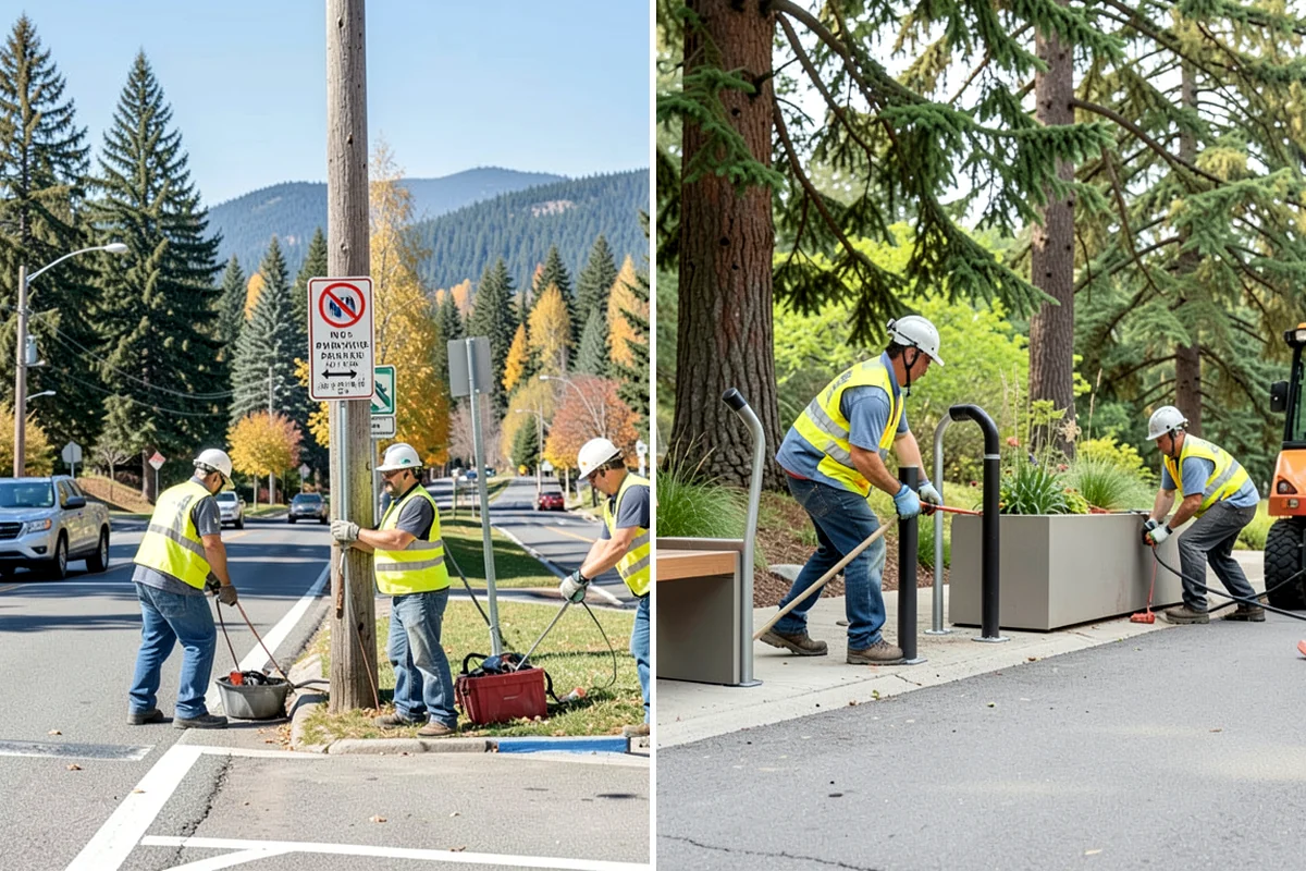 Median Landscape Maintenance in Kenmore, King County, WA - Review each median for traffic-control needs and sightline limits