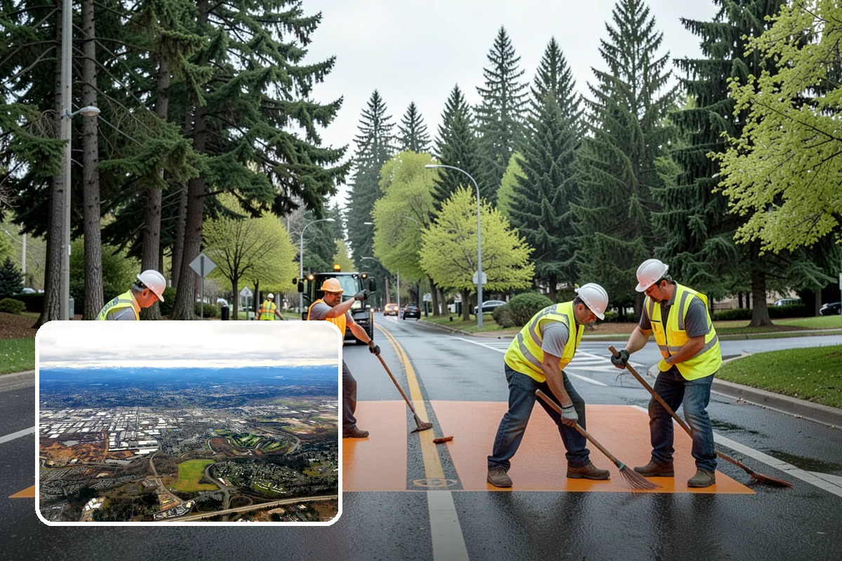Median Landscape Maintenance in Kent, King County, WA - Clear sightlines that support intersection safety