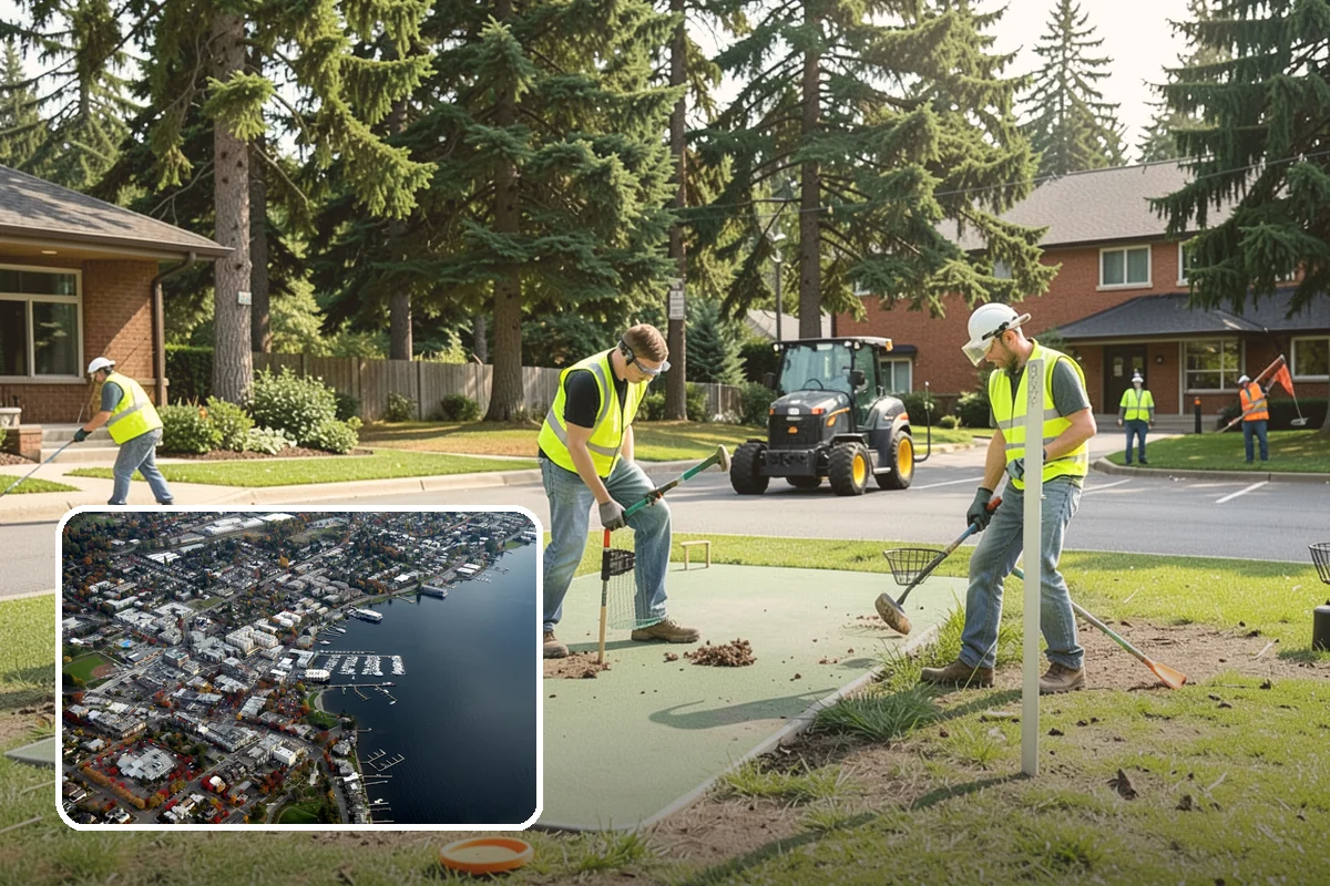 Median Landscape Maintenance in Kirkland, King County, WA - Clear sightlines that support intersection safety