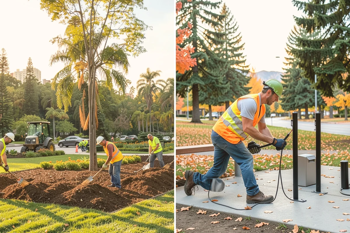 Median Landscape Maintenance in Kirkland, King County, WA - Review each median for traffic-control needs and sightline limits